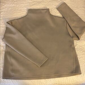 ADAY Gray Like a Boss Long Sleeve Scuba Top